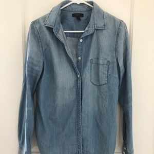 J Crew button up chambray top